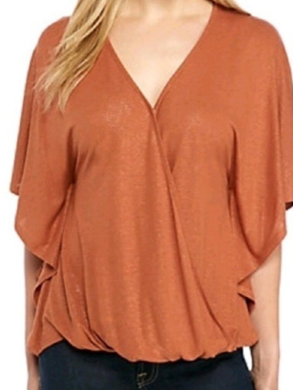Democracy Linen Bkend Blouse